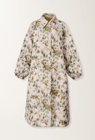 Fabiana Filippi Long trench in technical chiné, chiné CHINÉ CTD276F698D9490000