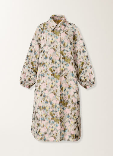 Fabiana Filippi Long trench in technical chiné, chiné CHINÉ CTD276F698D9490000