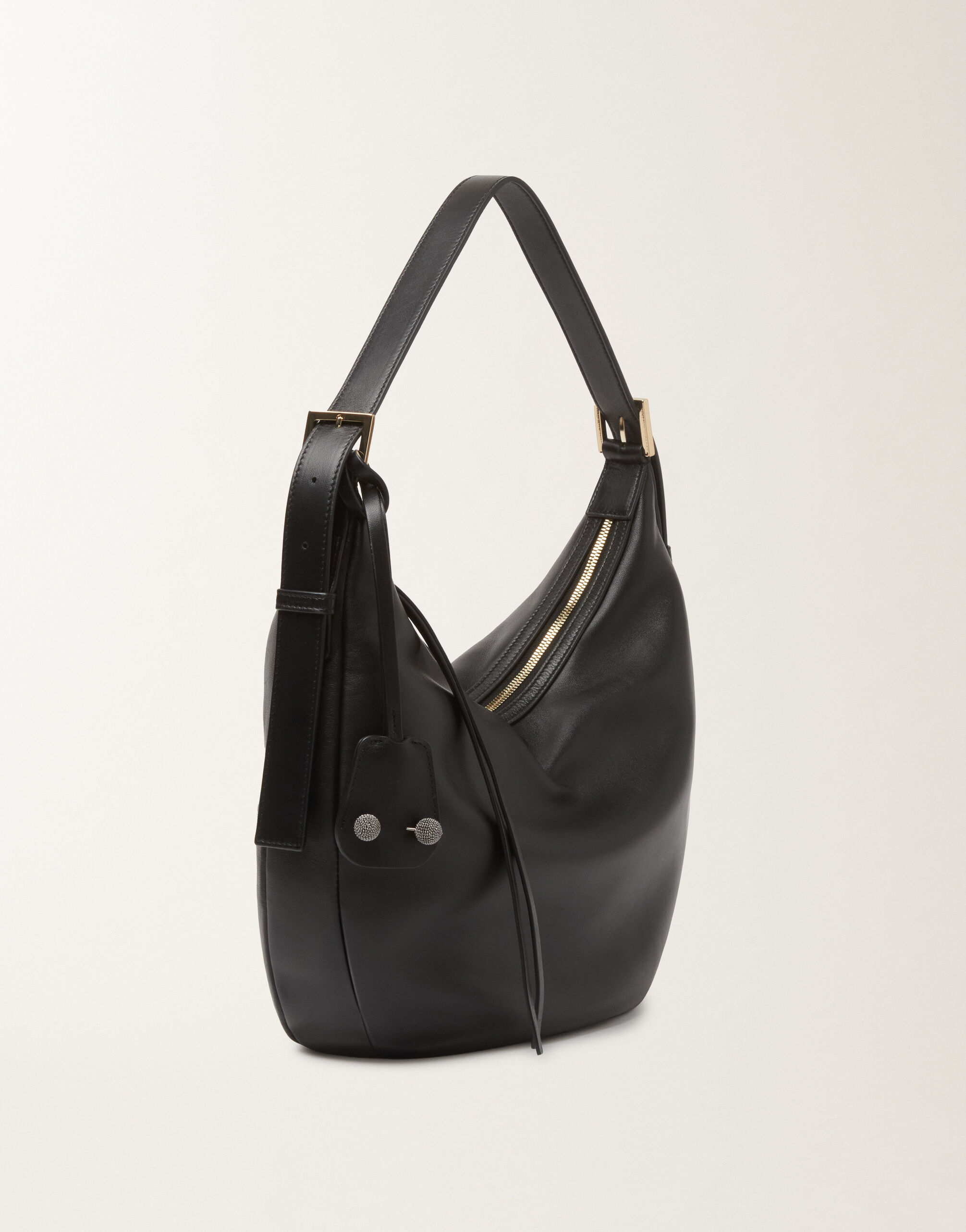 Fabiana Filippi Black nappa hobo bag Black BGD266A803M0040000
