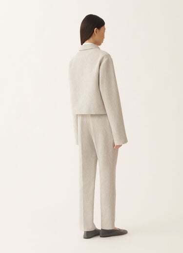 Fabiana Filippi Boxy jacket in drop fil coupé tailoring, ice Gray GCD266F208L7820000