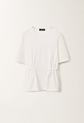 Fabiana Filippi Jersey T-shirt, optical white BLACK TPD265F630L2210000