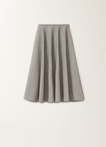 Fabiana Filippi Rock aus Cool Wool, felsgrau meliert GRAU GND265F413D6200000