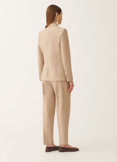 Fabiana Filippi Double-breasted jacket in buttoned tailoring, maple BEIGE GCD215F207D8920000