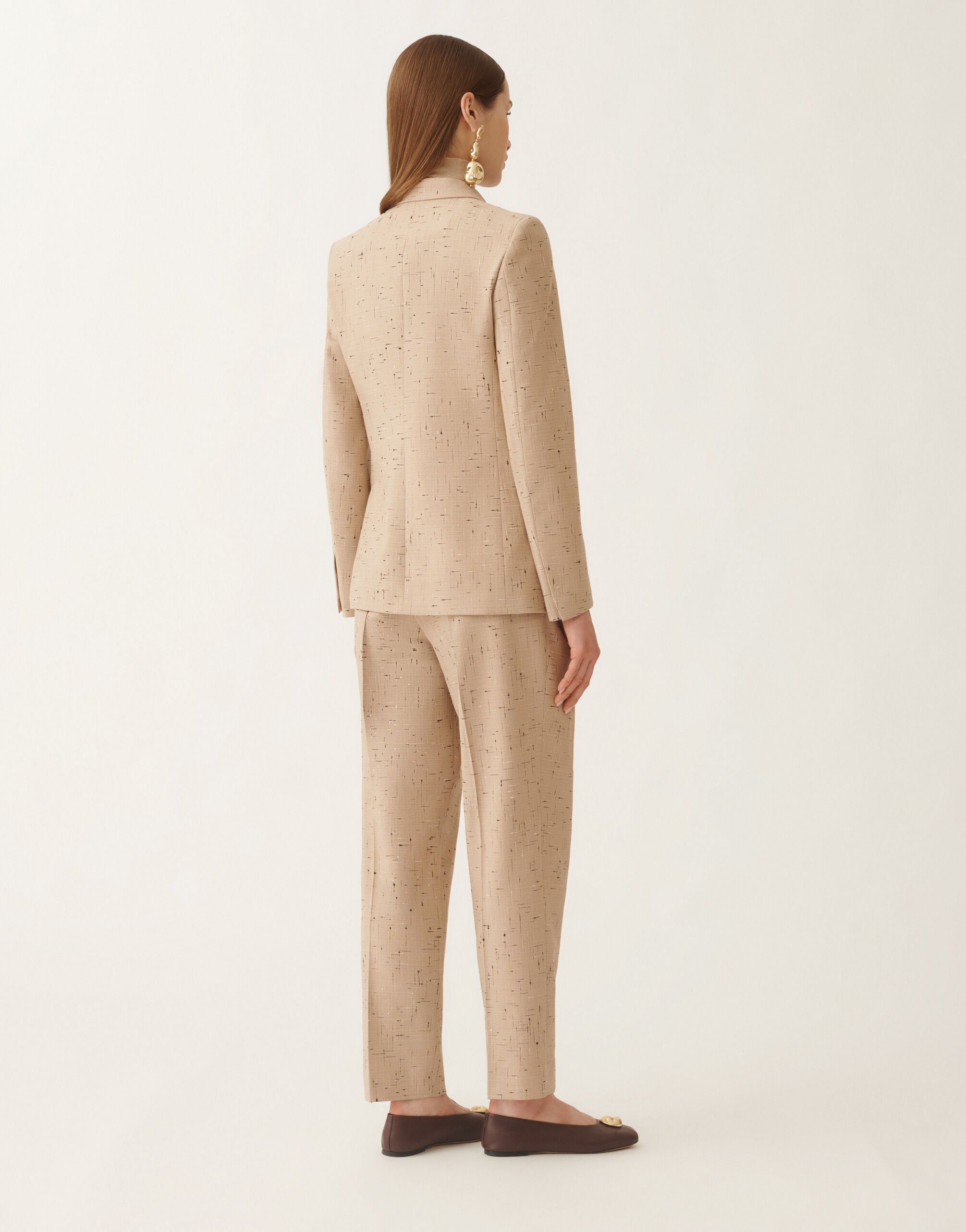 Fabiana Filippi Double-breasted jacket in buttoned tailoring, maple BEIGE GCD215F207D8920000