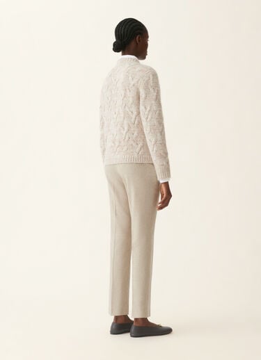 Platinum, mohair and sequin cardigan, cachà Fabiana Filippi Platinum, mohair and sequin cardigan, cachà Cachà MAD226F449M4170000