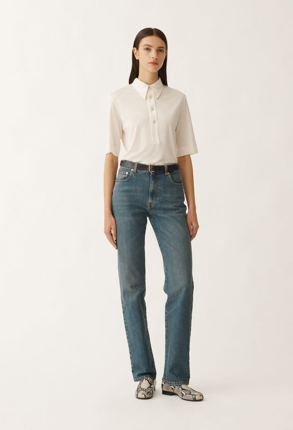 Fabiana Filippi 5-Pocket-Hose Narni aus Denim, vintage-blau BLAU PAD265F328L1820000