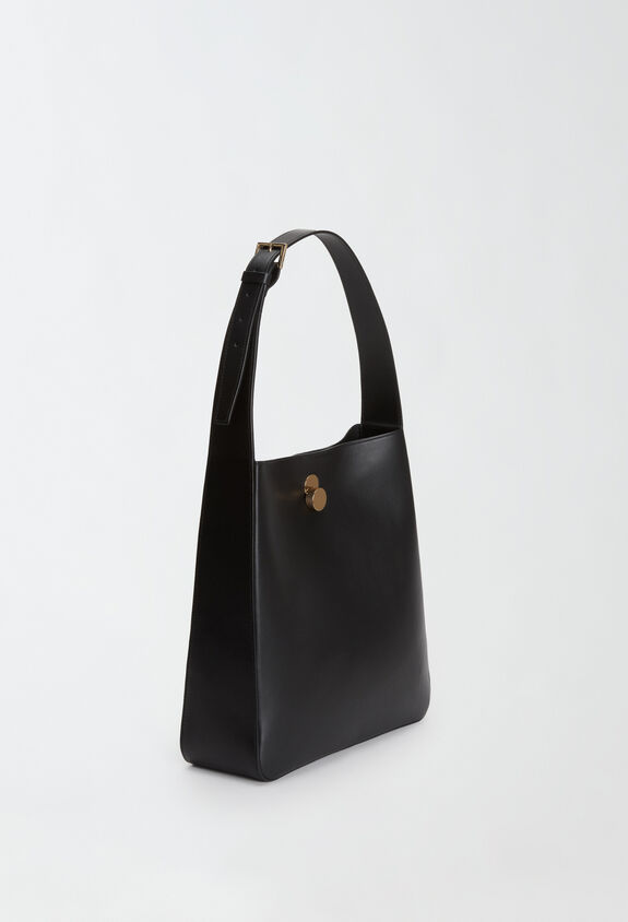 Fabiana Filippi Bolso hobo de piel de becerro, negro NEGRO BGD214A865I9720000