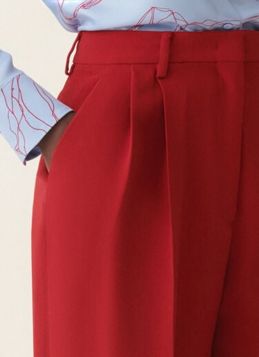 Fabiana Filippi Cady trousers, red Red PAD216F298M5220000