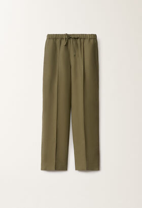 Fabiana Filippi Gubbio linen and viscose trousers, grass GRASS PAD275F322L3100000