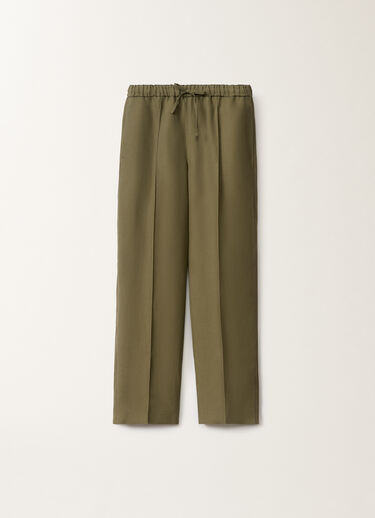 Fabiana Filippi Gubbio linen and viscose trousers, grass GRASS PAD275F322L3100000