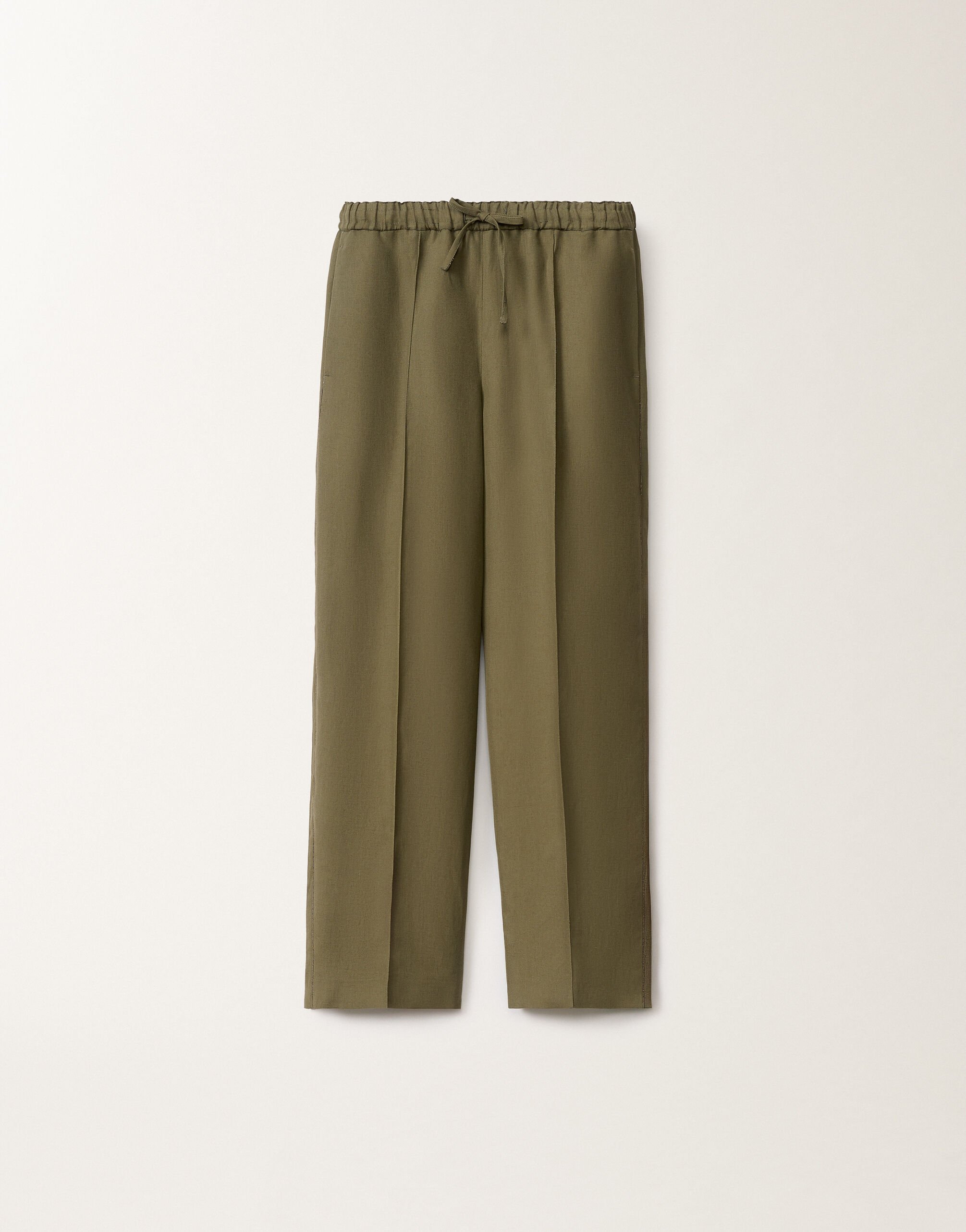 Fabiana Filippi Gubbio linen and viscose trousers, grass GRASS PAD275F322L3100000