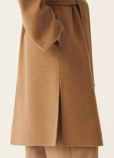 Fabiana Filippi Cashmere double robe coat, rattan Rattan CTD226F662M3930000