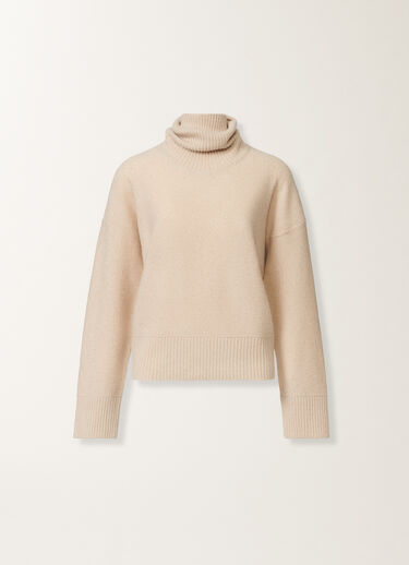 Fabiana Filippi Wool and silk sweater with sequins, cord Beige MAD225F528D2960000