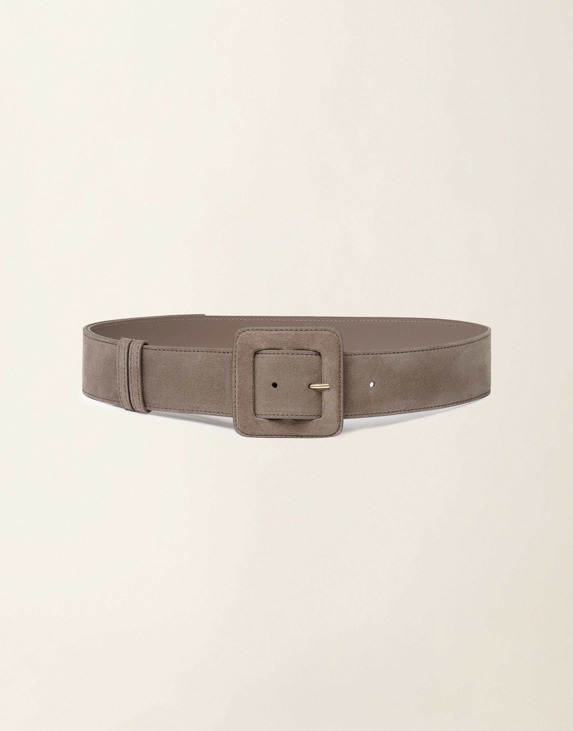 Fabiana Filippi Ceinture haute en daim, moka meringue Moka meringue AAD216A813M5290000