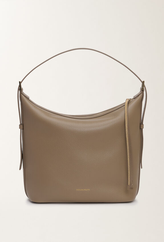 Fabiana Filippi Grained leather bag, clay CLAY BGD275A079L4270000