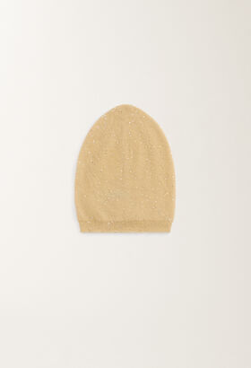 Fabiana Filippi Mohair hat, gold WHITE SAD265A810D8170000