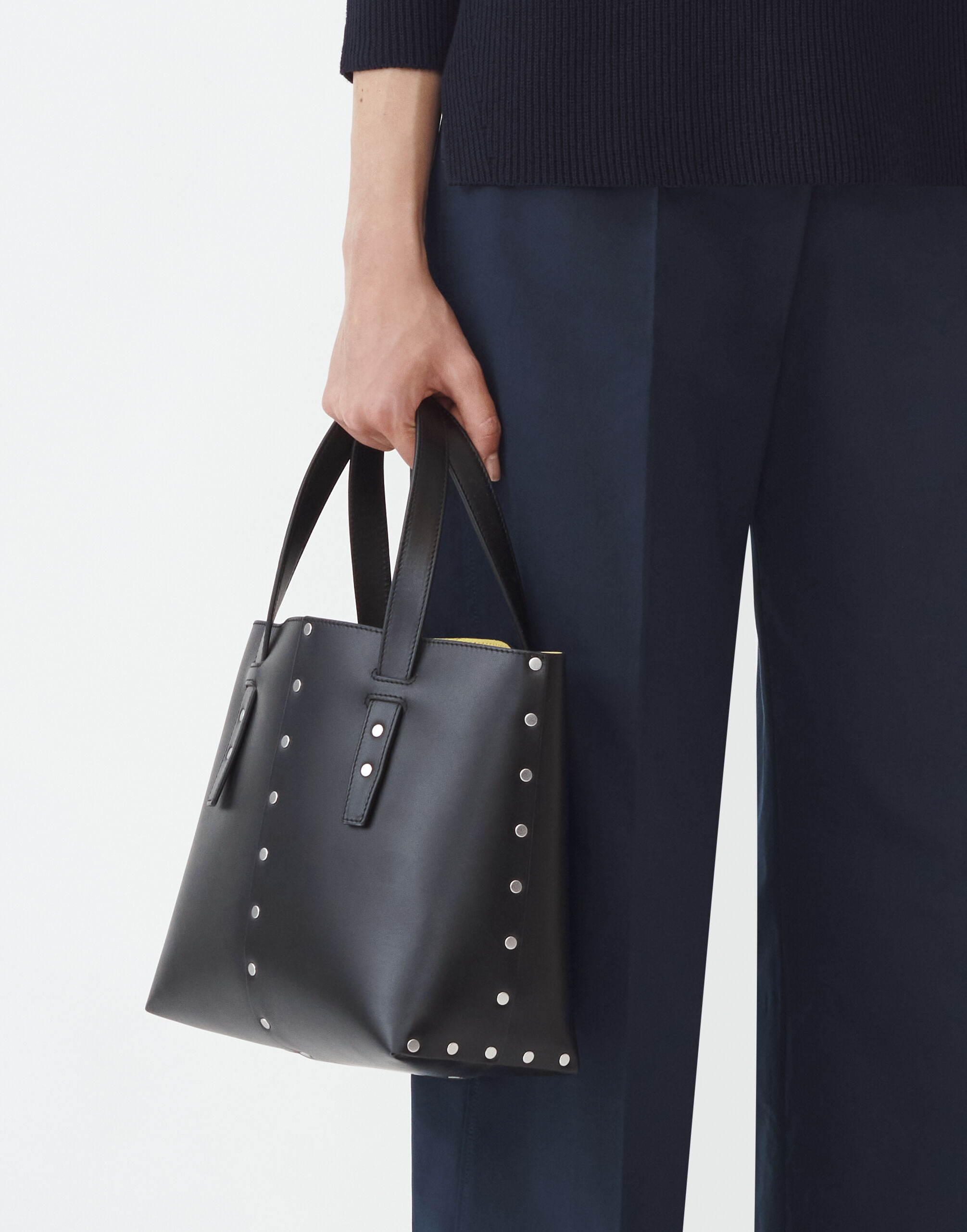 Fabiana Filippi Bolso tote mini de piel, negro negro BGD264A774I3370000