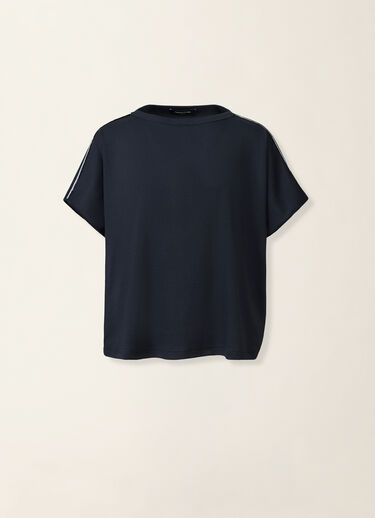 Fabiana Filippi T-shirt en jersey de coton côtelé, bleu nuit Bleu nuit JED216F119M3280000
