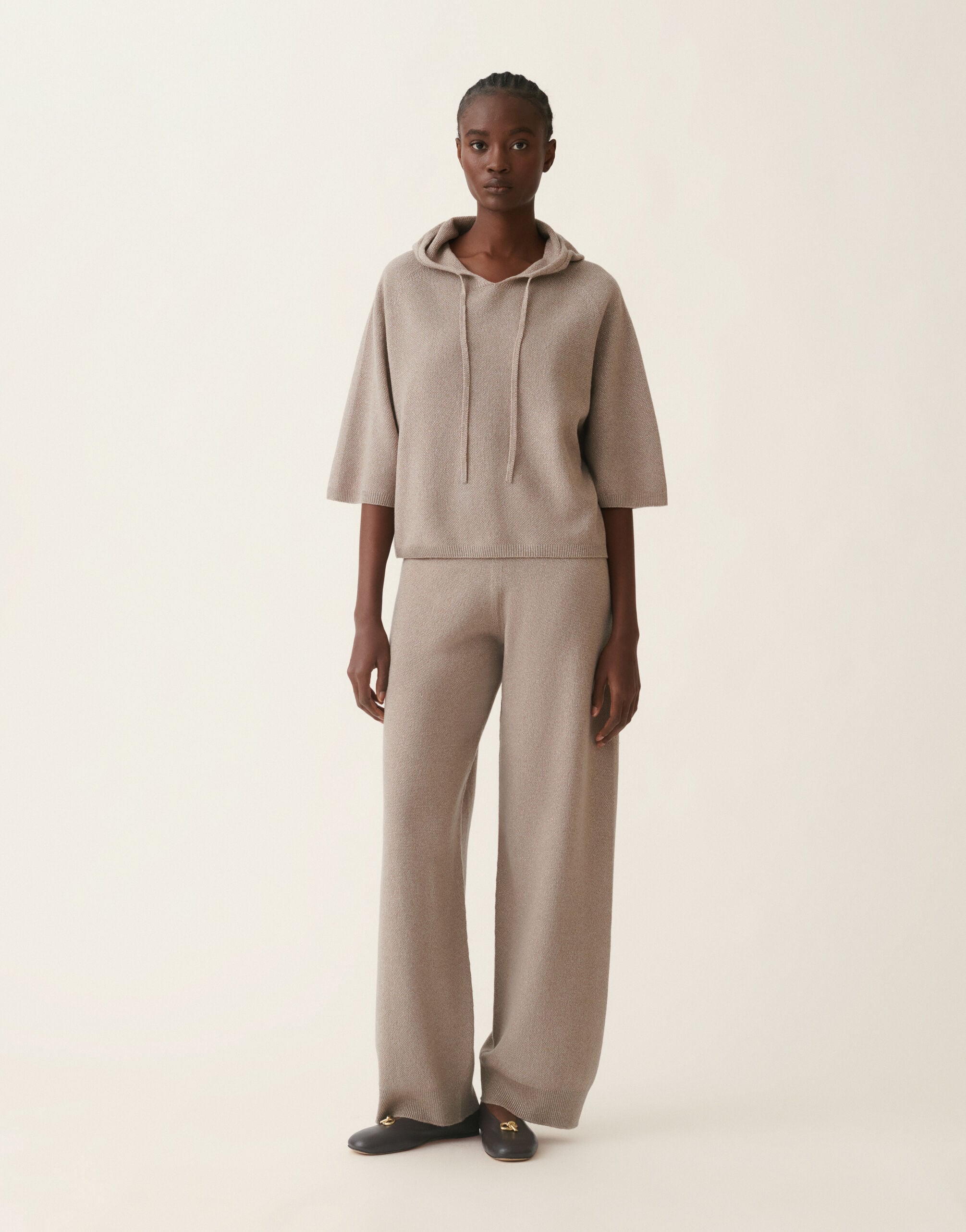Pullover aus Platinum mit Lurex, mocha Fabiana Filippi Pullover aus Platinum mit Lurex, mocha Mocha MAD216F402M3330000
