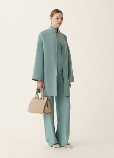Caban en double de laine, vert Fabiana Filippi Caban en double de laine, vert Vert CTD216F186M3230000