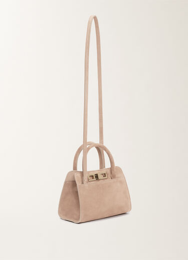 Fabiana Filippi Small suede handbag, smoke pink PINK BGD215A853L8070000