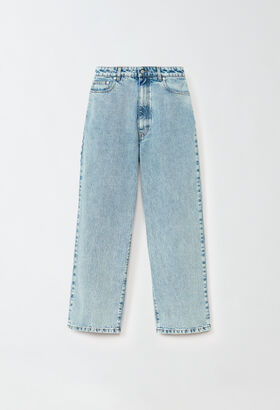 Fabiana Filippi Denim trousers, light marbled BLUE CTD275F255L3690000