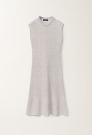 Fabiana Filippi Kleid aus Tweed in Lurex-Strick, vanille und malve VANILLE ABD275F627L3660000