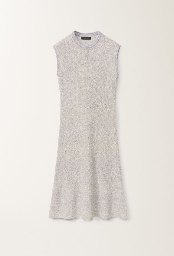 Fabiana Filippi Lurex knit tweed dress, vanilla and mauve VANILLA ABD275F627L3660000