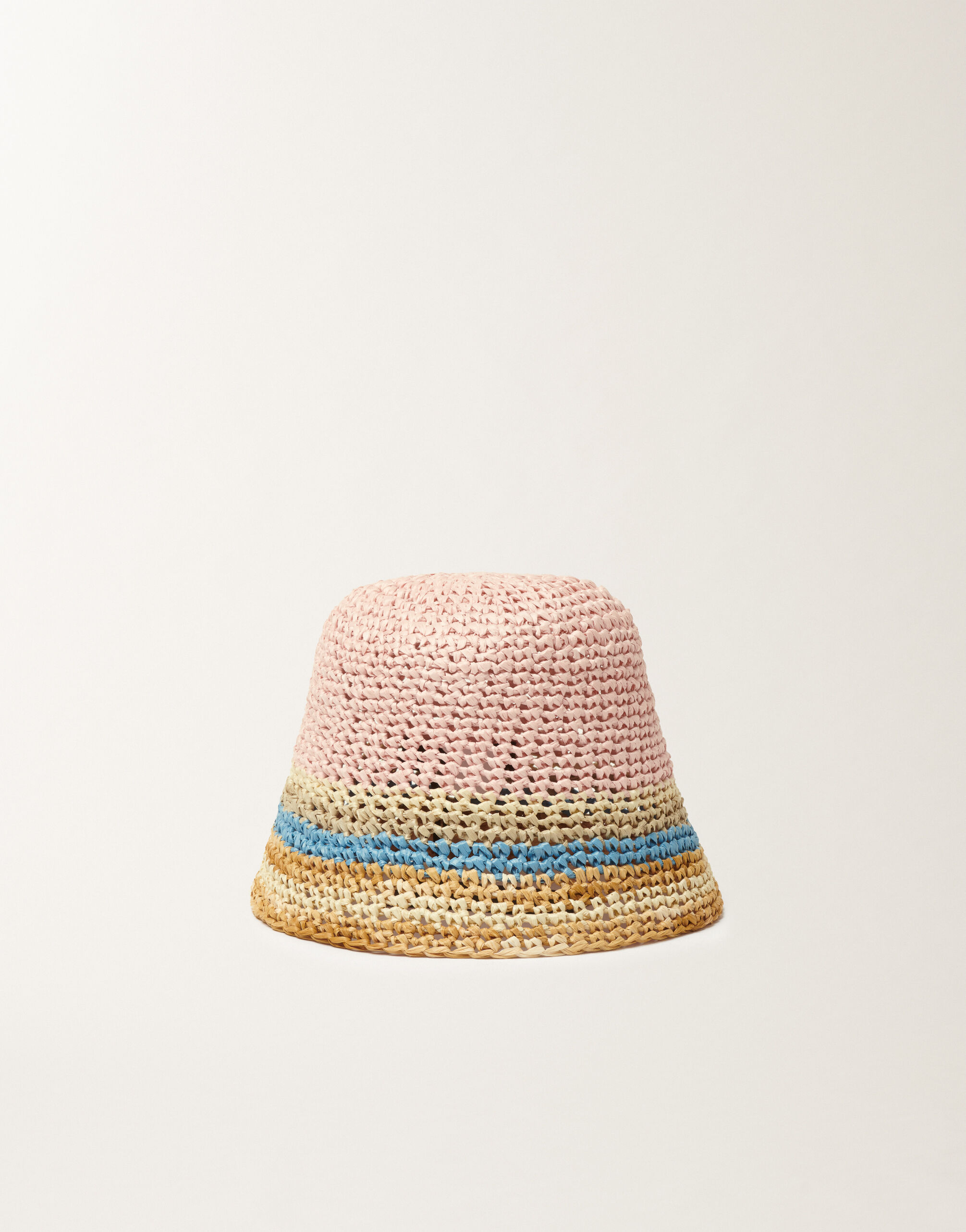 Fabiana Filippi Crochet fisherman hat in raffia, various colors COLOR MIX SAD276A952M0520000
