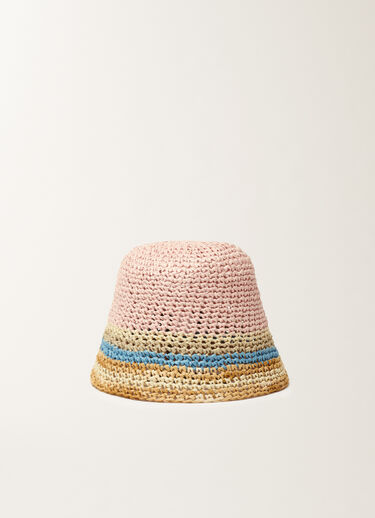 Fabiana Filippi Crochet fisherman hat in raffia, various colors COLOR MIX SAD276A952M0520000