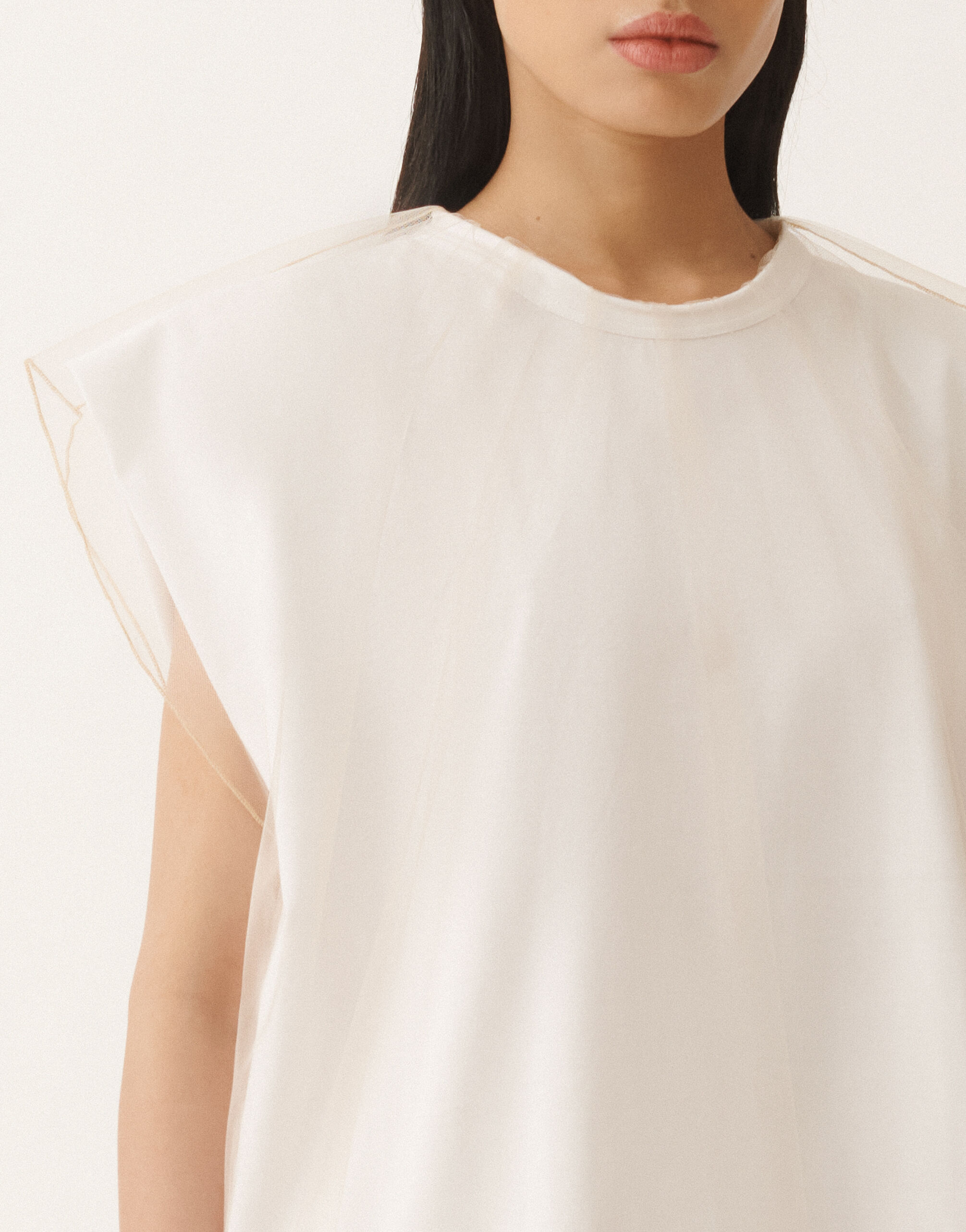 Fabiana Filippi ジャージー Tシャツ（オプティカルホワイト） ホワイト JED275F618L3680000