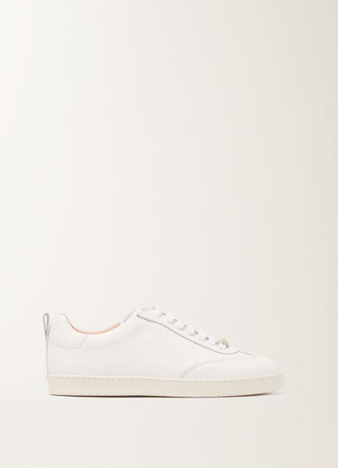 Fabiana Filippi Grain leather sneakers, optic white White ASD266A846M0090000