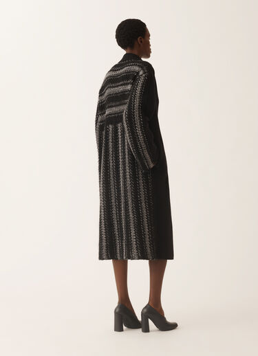 Fabiana Filippi Mantel aus weicher, doppellagiger Wolle und Kaschmir, schwarz Schwarz CTD225F744L7010000