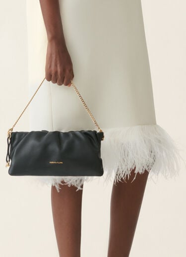Nappa leather pouch, black Fabiana Filippi Nappa leather pouch, black Black BGD226A800M5660000