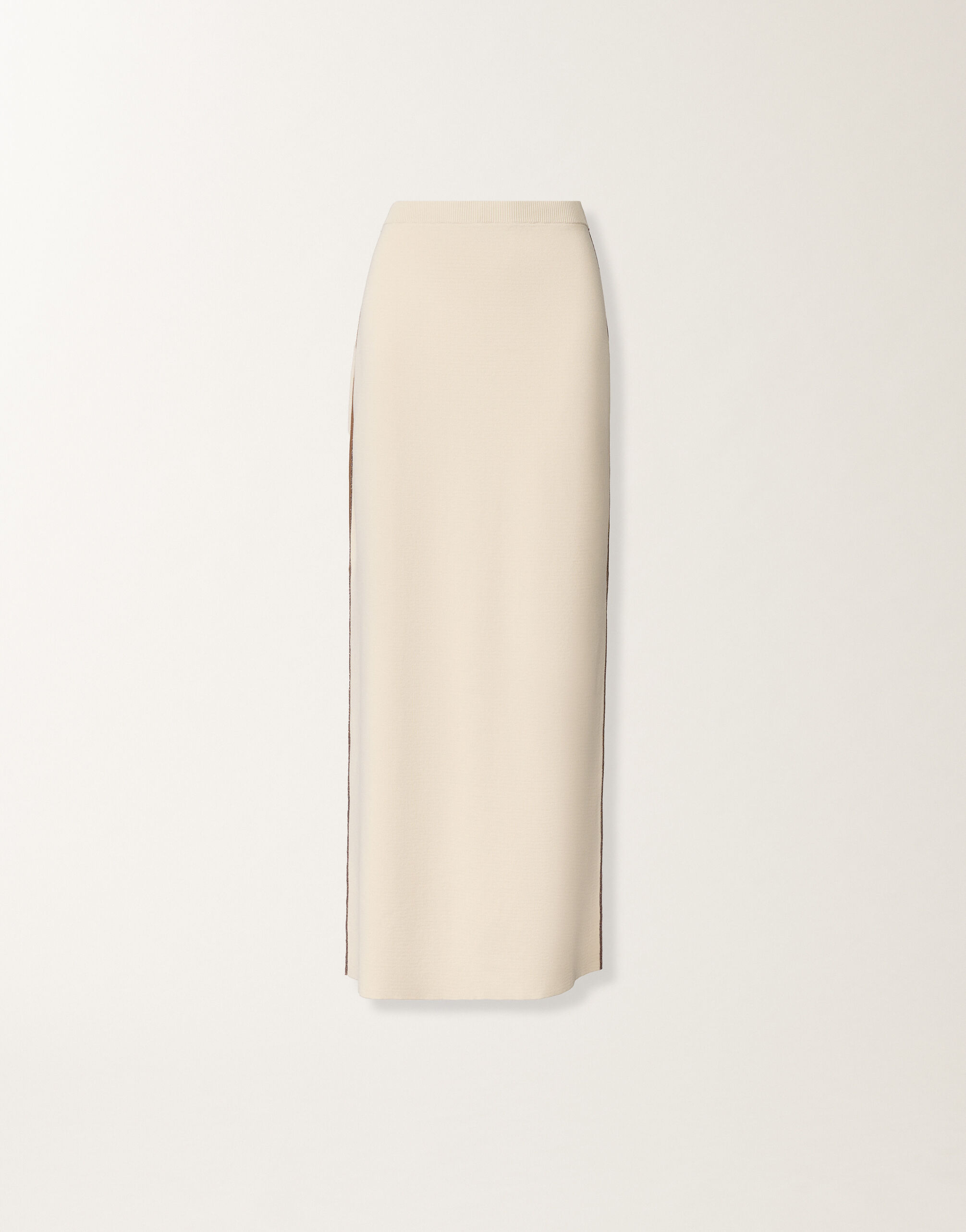 Fabiana Filippi Skirt in organic cotton, butter and wicker BUTTER GND276F817M1810000