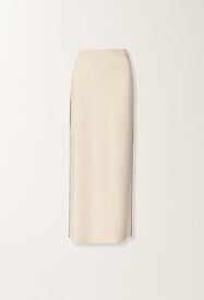 Fabiana Filippi Skirt in organic cotton, butter and wicker BUTTER GND276F817M1810000