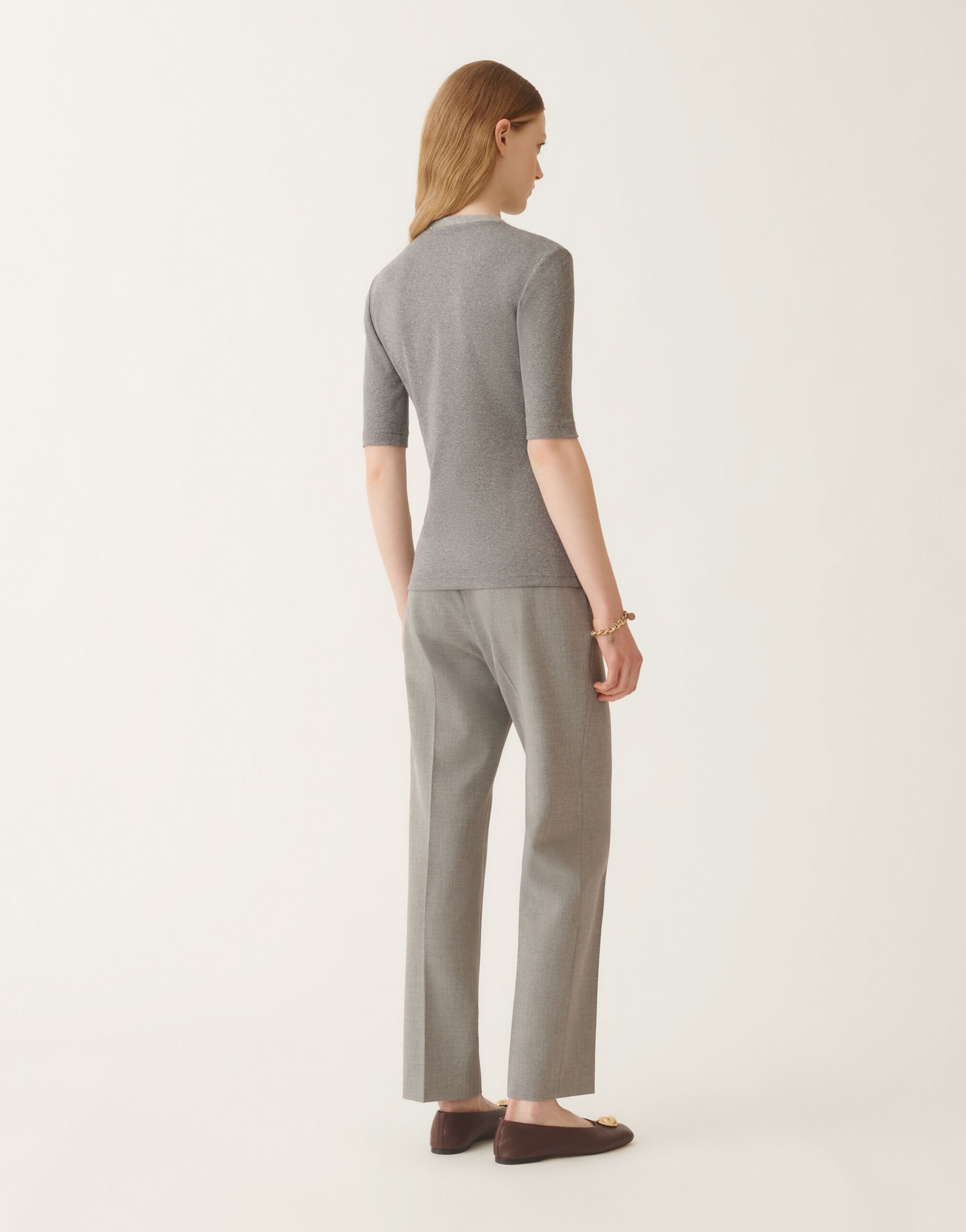 Fabiana Filippi T-shirt en jersey, gris rocheux GRIS JED215F129L5810000