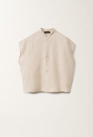 Fabiana Filippi Camicia in tela di lino, greige GREIGE CAD275F883L3770000
