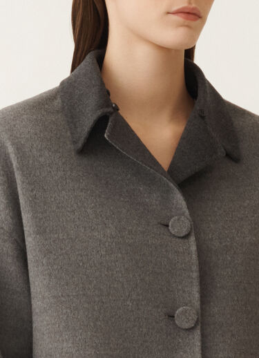 Fabiana Filippi Caban en double laine, roche et anthracite GRIS CTD215F260L6040000