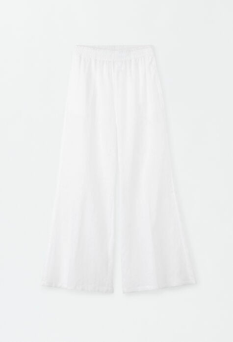 Fabiana Filippi Linen canvas jogging trousers, optical white CAD264F241D6140000
