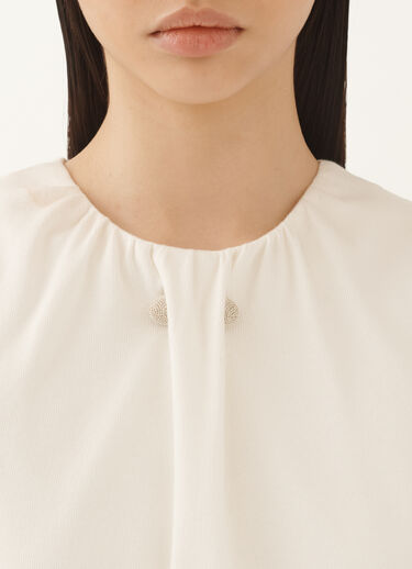 Fabiana Filippi Jersey vest top, butter WHITE JED215F377L5420000