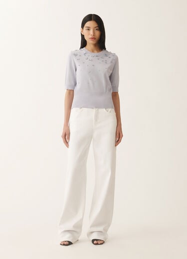 Fabiana Filippi Pullover aus Baumwolle, malve LAVENDEL MAD275F542L3350000