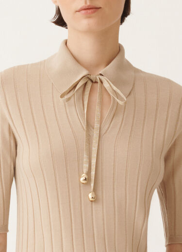 Fabiana Filippi Merino wool sweater, maple BEIGE MAD215F053N1250000