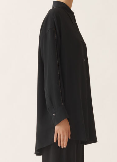 Fabiana Filippi Camicia in crepe de chine, blu notte Blu CAD266F301L7750000