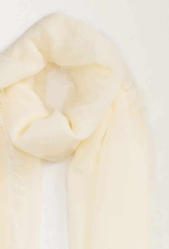 Fabiana Filippi Schal aus Leinen und Baumwolle, buttergelb BUTTER SAD265A803L2740000