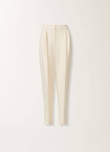 Fabiana Filippi Cady trousers, butter WHITE PAD215F358D8700000