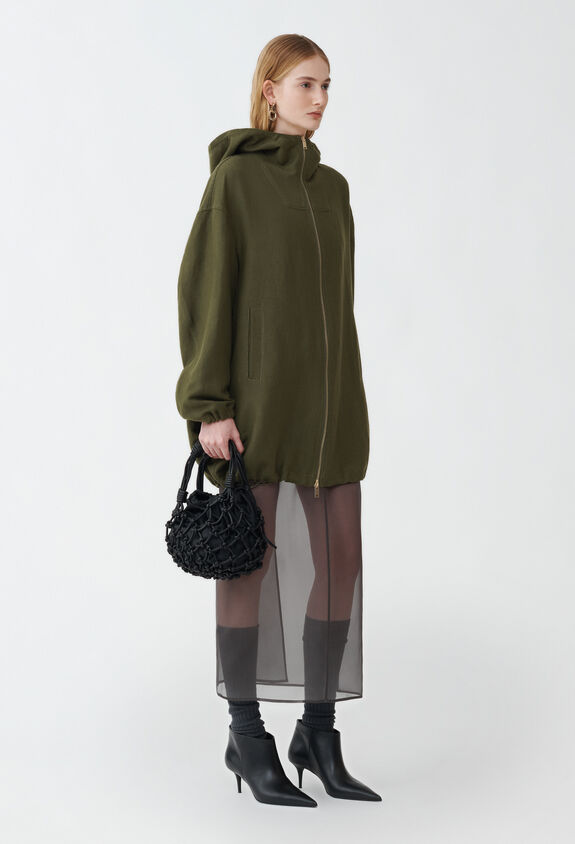 Fabiana Filippi Anorak de lana vintage, loden VERDE CTD214F214D7080000