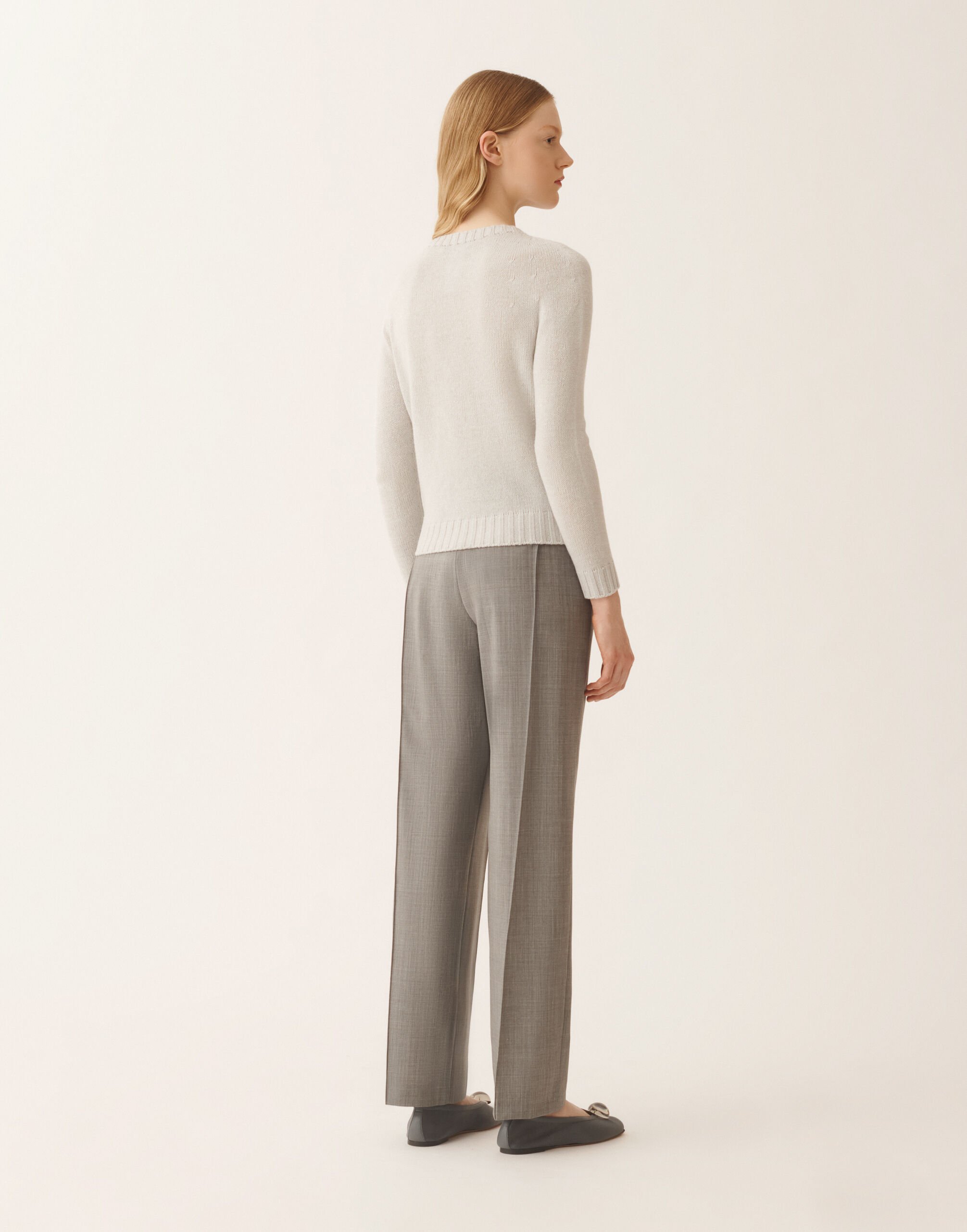 Fabiana Filippi Platinum sweater with lurex, rain Gray MAD266F031L8970000