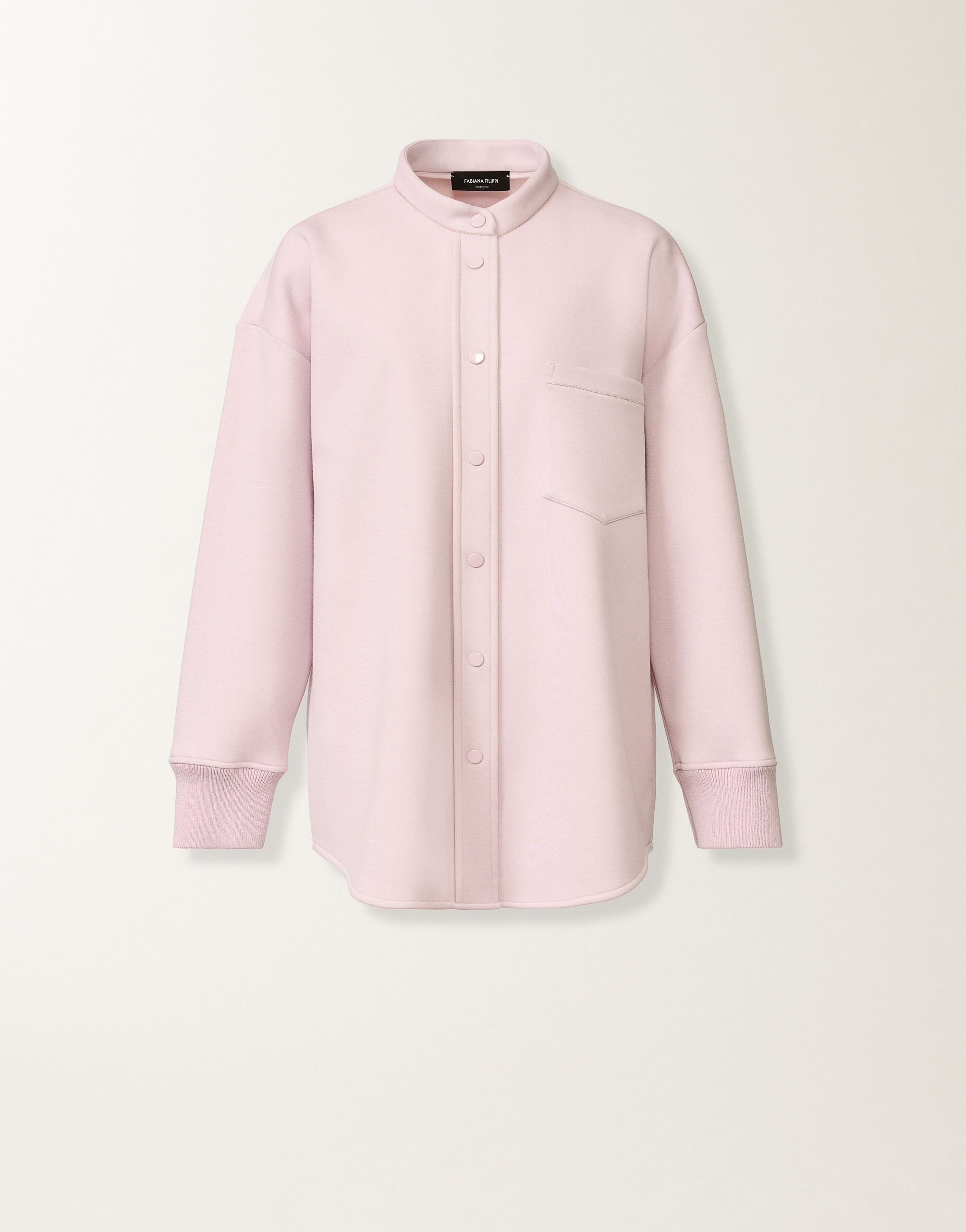 Fabiana Filippi Hemd aus Scuba-Kaschmir, rosa-lila Fliederrosa GCD266F302L7490000