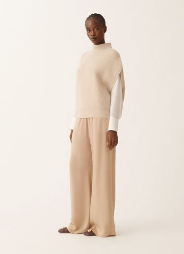 Fabiana Filippi Pullover aus Platin mit Pailletten, Kordel Beige MAD225F538L6760000